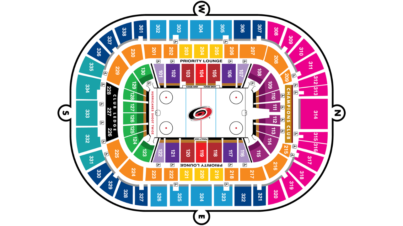 Pnc Arena Seating Chart Hockey