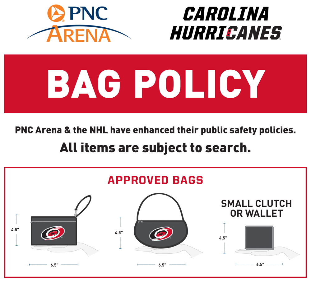 Clear bags, masks required at Carolina Hurricanes home opener